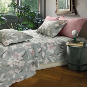 Completo lenzuolo Somma copriletto No Stiro Magnolia var. Salice