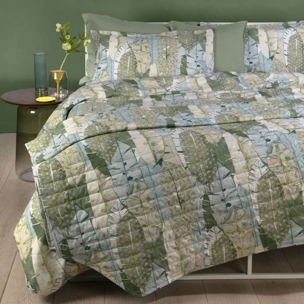 Trapuntino FAZZINI quilt Cactus matrimoniale verde