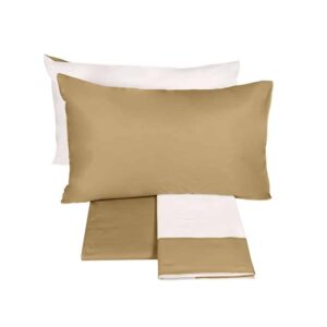 Completo lenzuolo FAZZINI Dialogo Senape